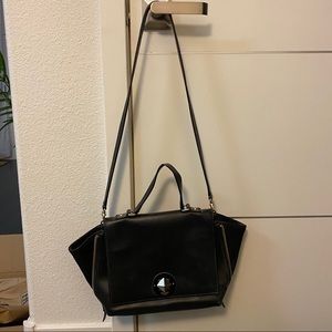 Black Kate Spade Leather Structured Purse